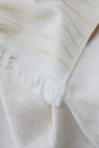 Cottonmanıa Rei Pamuklu Plaj Havlusu Bej