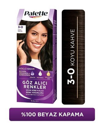 Schwarzkopf Palette Göz Alıcı Renkler 3.0 Koyu Kahve Krem Saç Boyası 50 ml