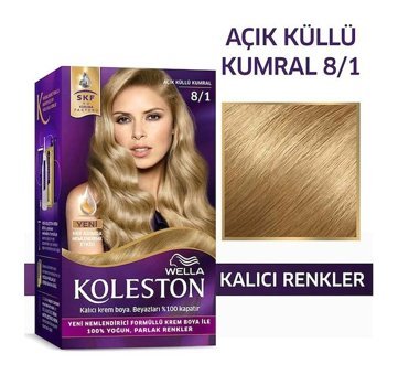 Wella Koleston Kit 8.1 Küllü Kumral Krem Saç Boyası 50 Ml