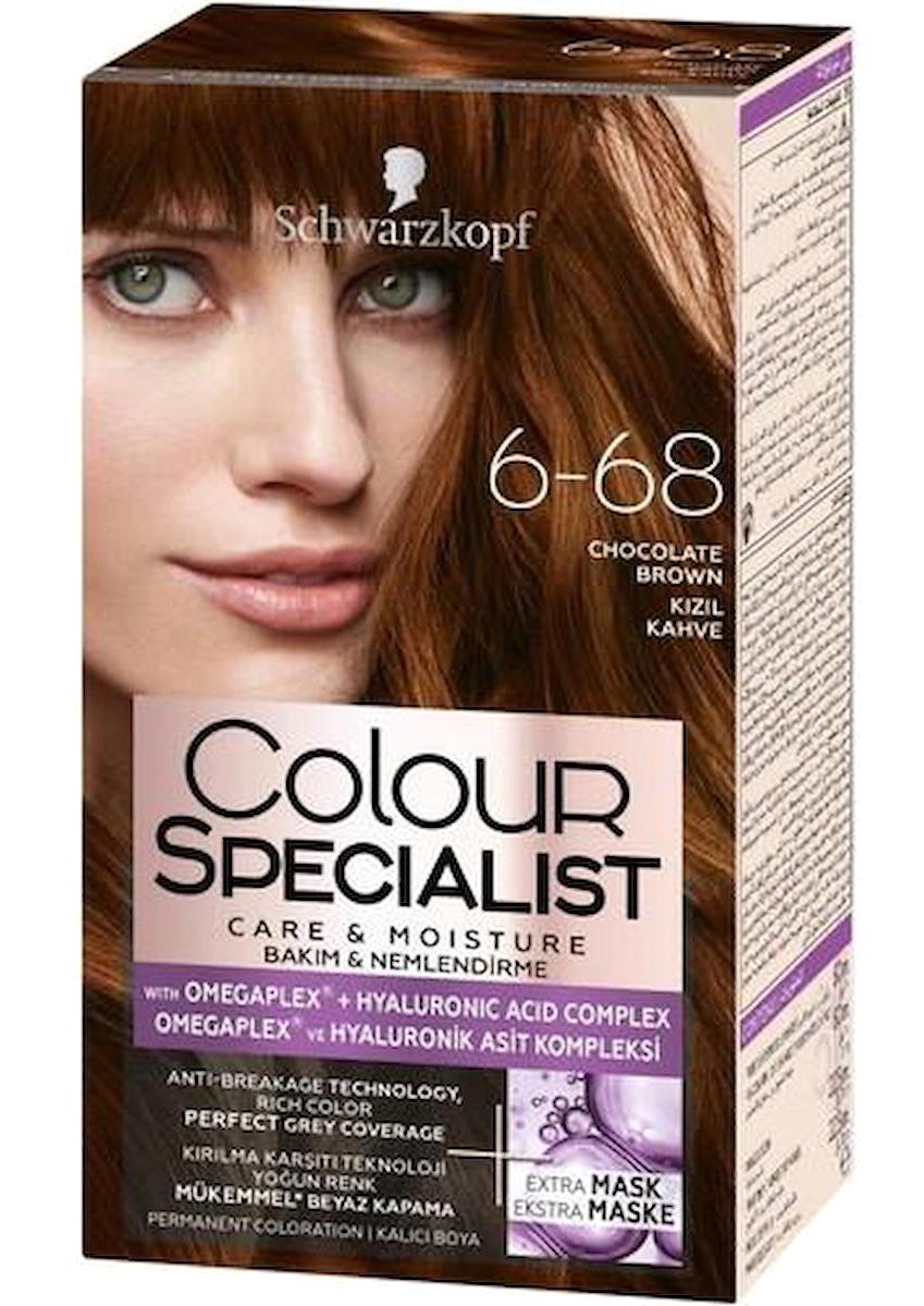 Schwarzkopf Colour Specialist 6.68 Kızıl Kahve Krem Saç Boyası 50 ml