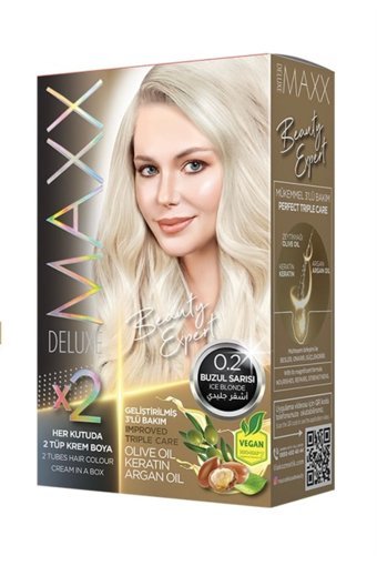 Maxx Deluxe Beauty Expert 0.2 Buzul Sarısı Krem Saç Boyası 60 Ml