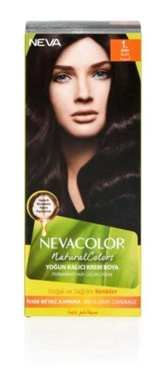 Nevacolor Natural Colors 1. Siyah Krem Saç Boyası 50 Ml