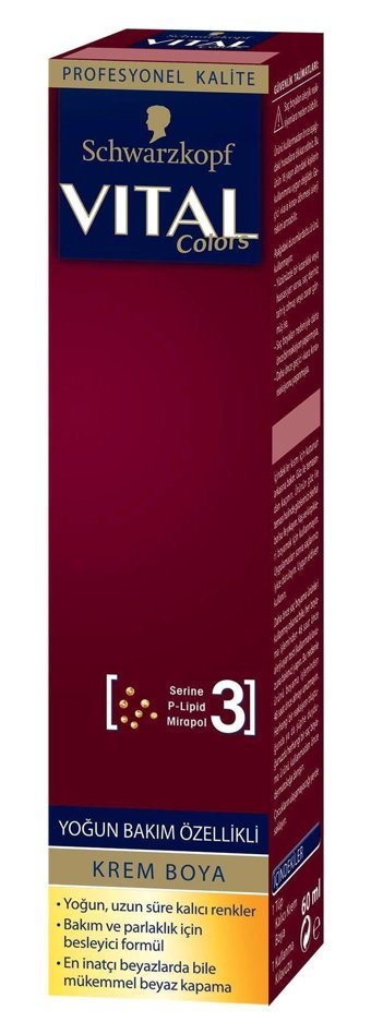 Schwarzkopf Vital Colors 7.887 Metalik Bakır Krem Saç Boyası 60 ml