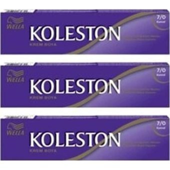 Wella Koleston 7-0 Kumral Krem Saç Boyası 3x50 ml