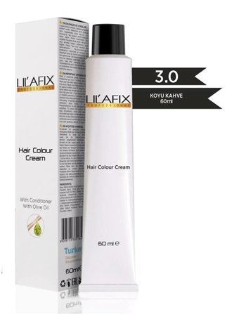 Lilafix With Olive Oil 3.0 Koyu Kahve Krem Saç Boyası 60 ml