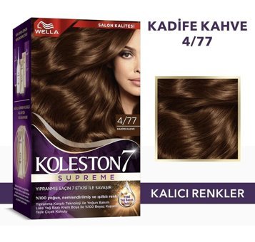 Wella Koleston Supreme 4.77 Kadife Kahve Krem Saç Boyası 50 Ml