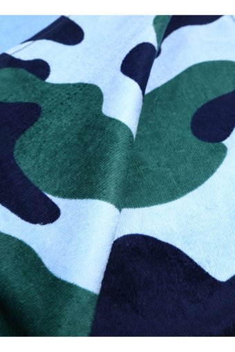 Benetton 6AR10800D Pamuklu Plaj Havlusu Beyaz Siyah
