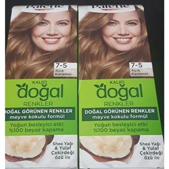 Schwarzkopf Palette Doğal Renkler 7.5 Açık Karamel Krem Saç Boyası 2x50 ml