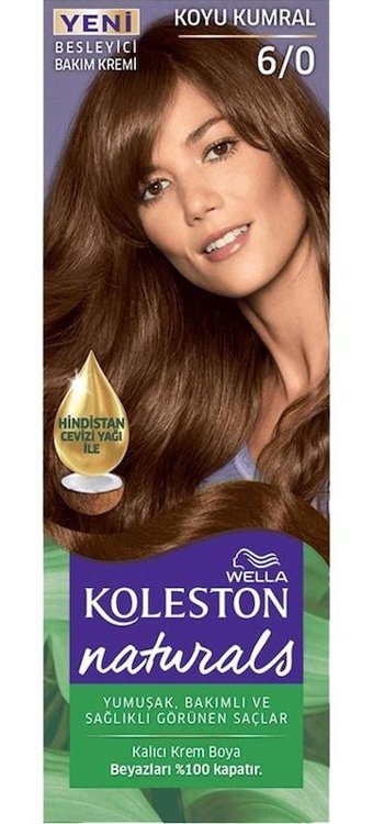 Wella Koleston Naturals 6.0 Koyu Kumral Krem Saç Boyası 50 ml