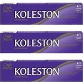 Wella Koleston 8.1 Açık Kumral Krem Saç Boyası 3x50 Ml