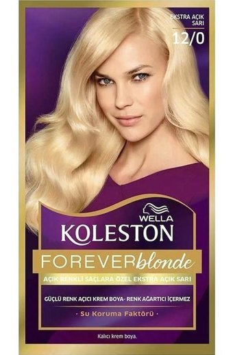 Wella Koleston Kit 12.0 Ekstra Açık Sarı Krem Saç Boyası 50 Ml