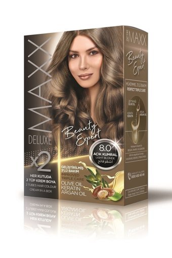 Maxx Deluxe Beauty Expert 8.0 Açık Kumral Krem Saç Boyası 60 Ml