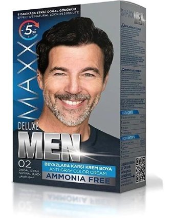 Maxx Deluxe Perfect Men 0.2 Amonyaksız Krem Erkek Saç Boyası 60 Ml