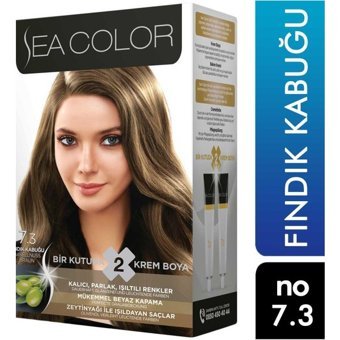 Sea Color Colour Cream 7.3 Fındık Kabuğu Krem Saç Boyası 50 ml