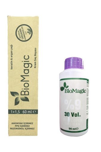 BioMagic Keratin & Argan Yağı 88.07 Altın Karamel Organik Amonyaksız Krem Saç Boyası 60 Ml