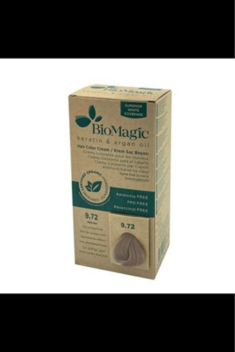 BioMagic Keratin & Argan Yağı 9.72 Küllü Sarı Krem Saç Boyası 60 Ml