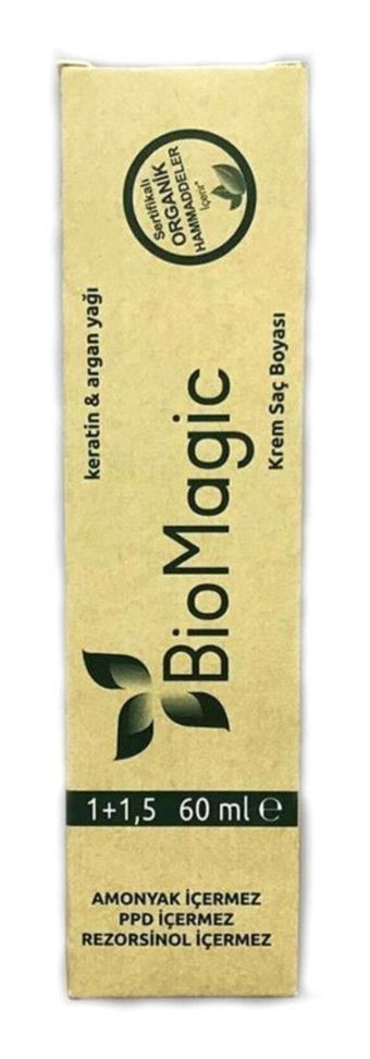 BioMagic Keratin & Argan Yağı 55.21 Buzlu Kahve Amonyaksız Krem Saç Boyası 60 Ml