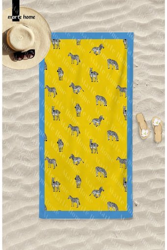 Marte Home Zebra Plaj Havlusu Çok Renkli