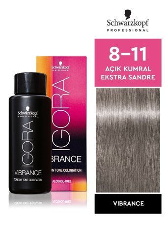 Schwarzkopf Igora Royal Vibrance 8.11 Açık Kumral Krem Saç Boyası 60 ml