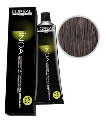 L'oréal Paris İnoa 6.1 Koyu Kumral Küllü Amonyaksız Vegan Krem Saç Boyası 60 Gr