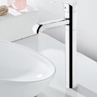 Hms Çanak Tipi Krom Aç Kapa Banyo Bataryası Gümüş