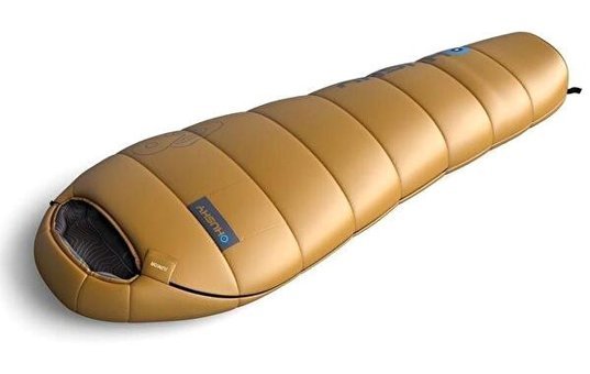 Husky Mustard -10 Derece Polyester Tek Kişilik Yetişkin Uyku Tulumu Kahverengi