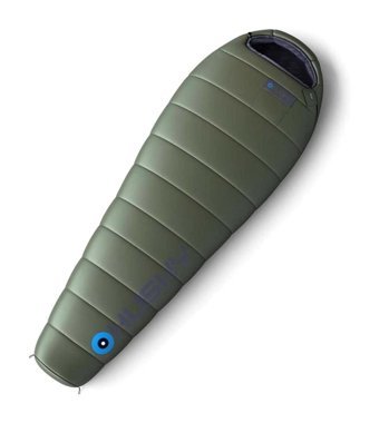 Husky Ruby -14C -14 Derece Polyester Kamp Tek Kişilik Yetişkin Uyku Tulumu Yeşil