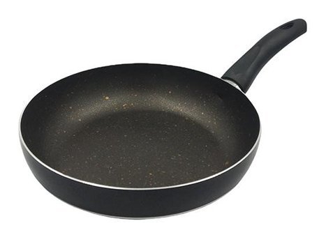 Polo Chef Eko Plastik Saplı Alüminyum 22 cm Düz Tava Siyah