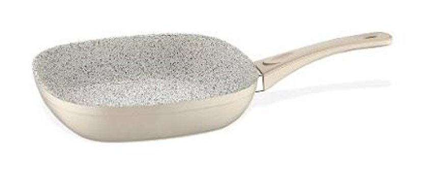 Schafer Gastronomıe Plastik Saplı Alüminyum 26 cm Düz Tava Bej