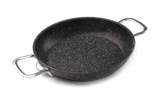 Falez Black Line Çelik Saplı Alüminyum 20 cm Sahan Tava Siyah