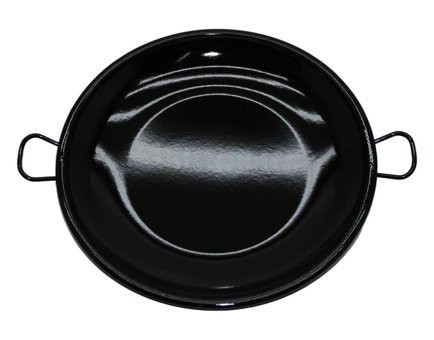 Go İthalat 4533 Emaye Saplı Emaye 25 cm Saç Tava Siyah