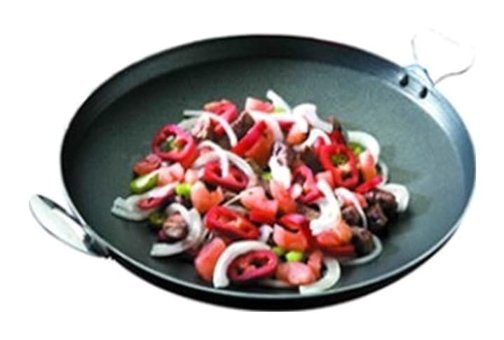 Altınbaşak Çelik Saplı Alüminyum 24 cm Saç Tava Siyah