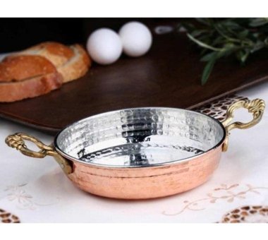 Abntürk El işçiliği Bakır 16 cm Sahan Tava