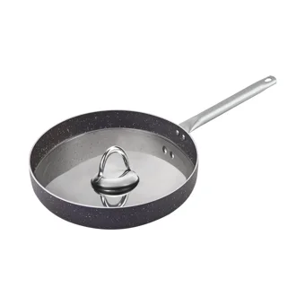 Karaca Dark Silver Çelik Saplı Alüminyum 32 cm Balık Tava Gri