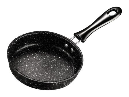 Zpshyd Plastik Saplı Alüminyum 20 cm Kızartma Tava Siyah