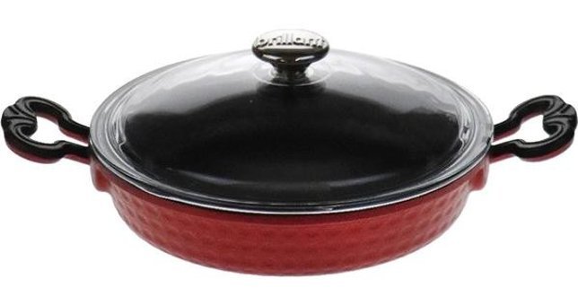 Brillant SH-5846 Plastik Saplı Döküm 18 cm Sahan Tava Kırmızı