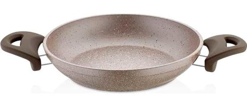 Papilla Vilma Plastik Saplı Alüminyum 20 cm Sahan Tava Krem