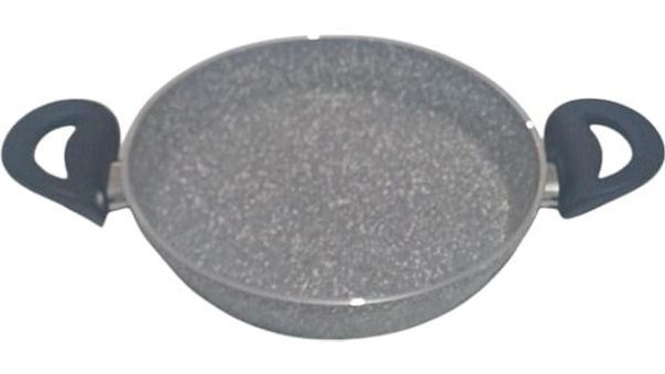 Cengiz Çeyiz Evit Plastik Saplı Granit 20 cm Düz Tava Gri