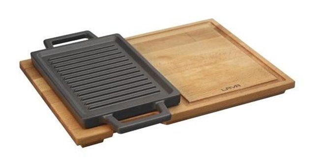Lava Döküm 22x15 cm Grill Tava Siyah