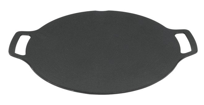 Generic Döküm Saplı Alüminyum 25 cm Grill Tava Siyah