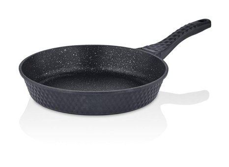 Trendbull Plastik Saplı Döküm 32 cm Düz Tava Siyah