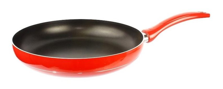 Besa Plastik Saplı Alüminyum 30 cm Düz Tava Kırmızı