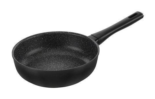Zwilling Marquine Plus Plastik Saplı Döküm 24 cm Kızartma Tava Siyah