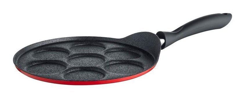 Madame Coco Pro 1KTAVA004726CM-STD Plastik Saplı Titanyum 26 cm Pankek Tava Kırmızı