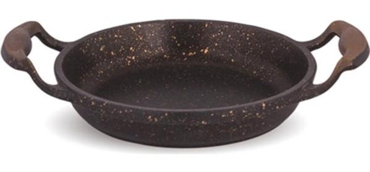 Fms Döküm Saplı Döküm 22 cm Düz Tava Siyah