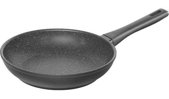 Zwilling Marquina Plus Plastik Saplı Alüminyum 24 cm Kızartma Tava Siyah