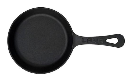 Lava Döküm Saplı Döküm 20 cm Kızartma Tava Siyah