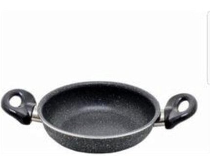 Essenso J68 Plastik Saplı Granit 22 cm Sahan Tava Gri