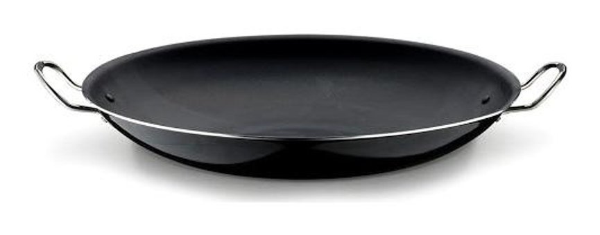 Ulutaş Metal Saplı 24 cm Saç Tava Siyah