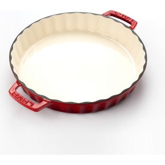 Lava Döküm 30 cm Düz Tava Kırmızı